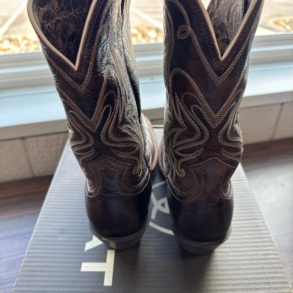 Ariat Women’s Chocolate Chip Embroidered Western Boots size 9.5 like new - Picture 4 of 8